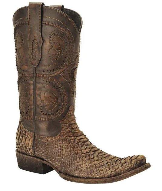 Cuadra Mens Python Tall Cacao – The Little Ranch