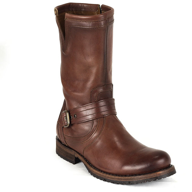 Biker top boots brown