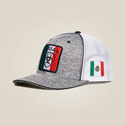 Ariat Men's Heather Grey with Mexico Flag Logo Patch Cap Gorra Ariat 2