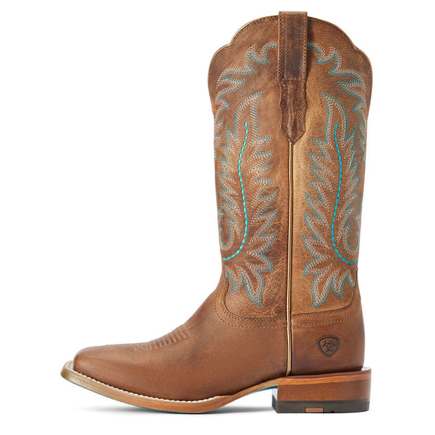 10042423 Ariat Women's Frontier Tilly Western Square Toe Boot - Rodeo Tan