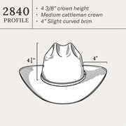 Stetson El Noble 500X Straw Cowboy Hat