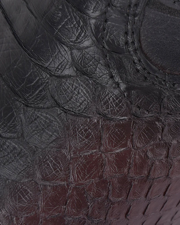 Cuadra Mens ENGRAVED MAHOGANY PYTHON WESTERN BOOTS CU746