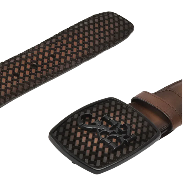 Cuadra Men's Bovine Honey Brown Western Belt BC343