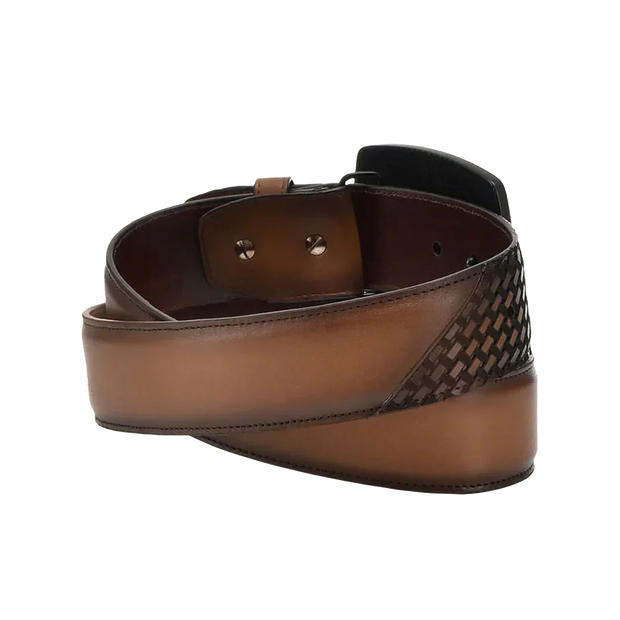 Cuadra Men's Bovine Honey Brown Western Belt BC343