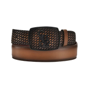 Cuadra Men's Bovine Honey Brown Western Belt BC343
