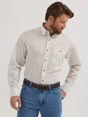 Wrangler Classic White Geometric Print