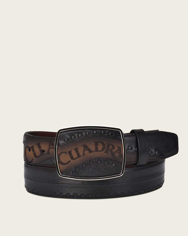 CUADRA Men's Hand-Painted Leather Western Belt BC244