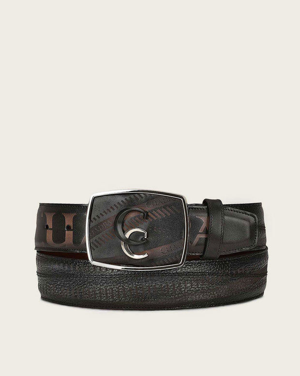 Cuadra Men BC282 Leather Grey Belt