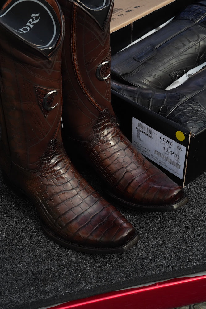 Cuadra Mens Alligator Mississippi Lomo Mocha CC271 – The Little Ranch