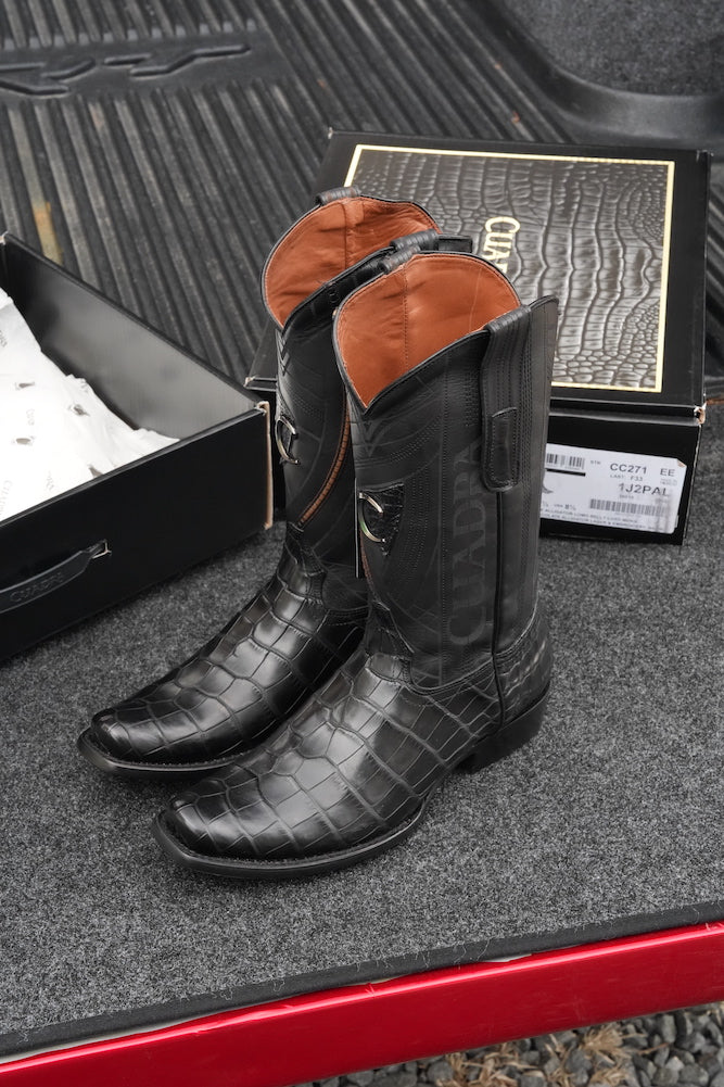 Cuadra Mens Alligator Mississippi Lomo Black CC269 – The Little Ranch
