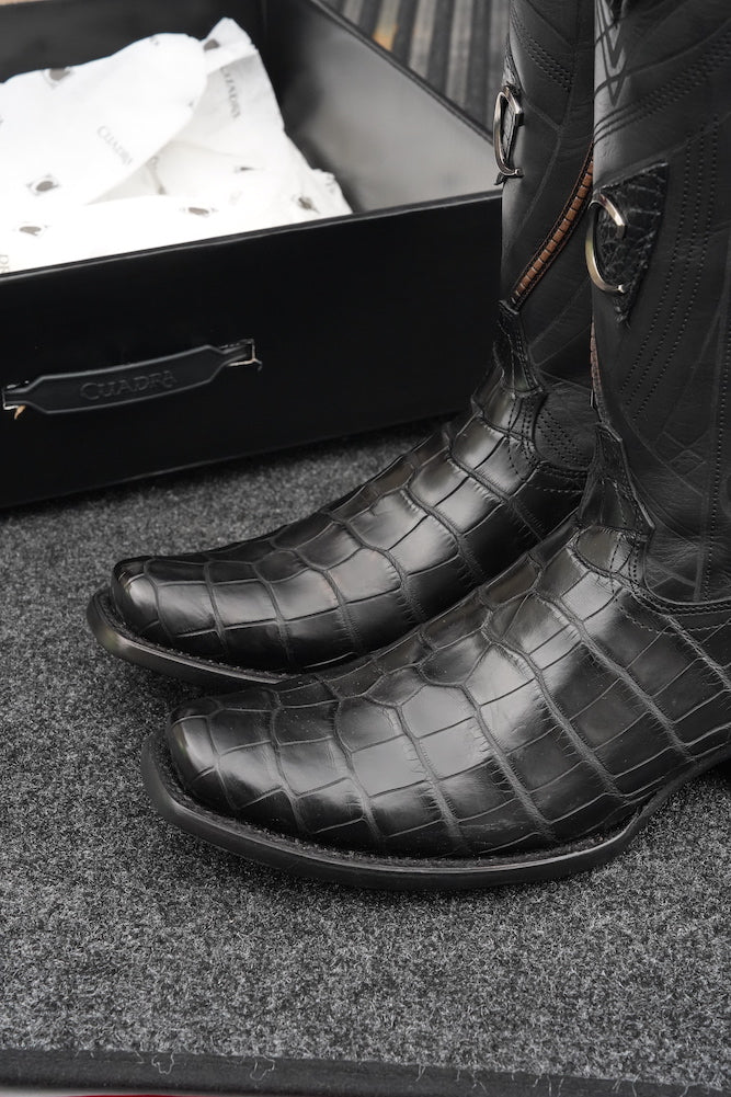 Cuadra Mens Alligator Mississippi Lomo Black CC269 – The Little Ranch