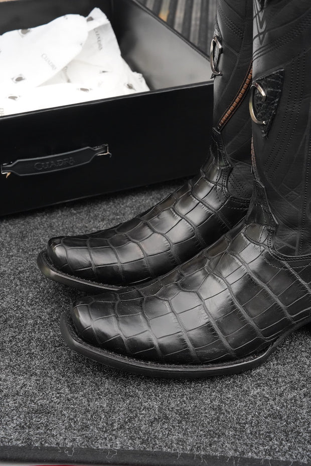 Cuadra Mens Alligator Mississippi Lomo Black CC269 – The Little Ranch