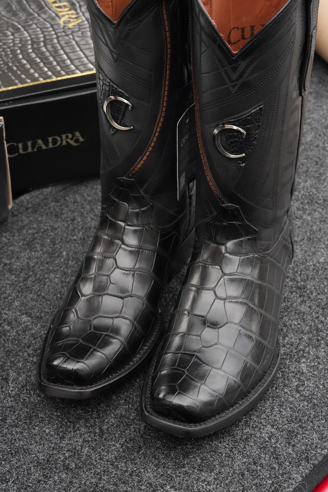 Cuadra Mens Alligator Mississippi Lomo Black CC269 – The Little Ranch