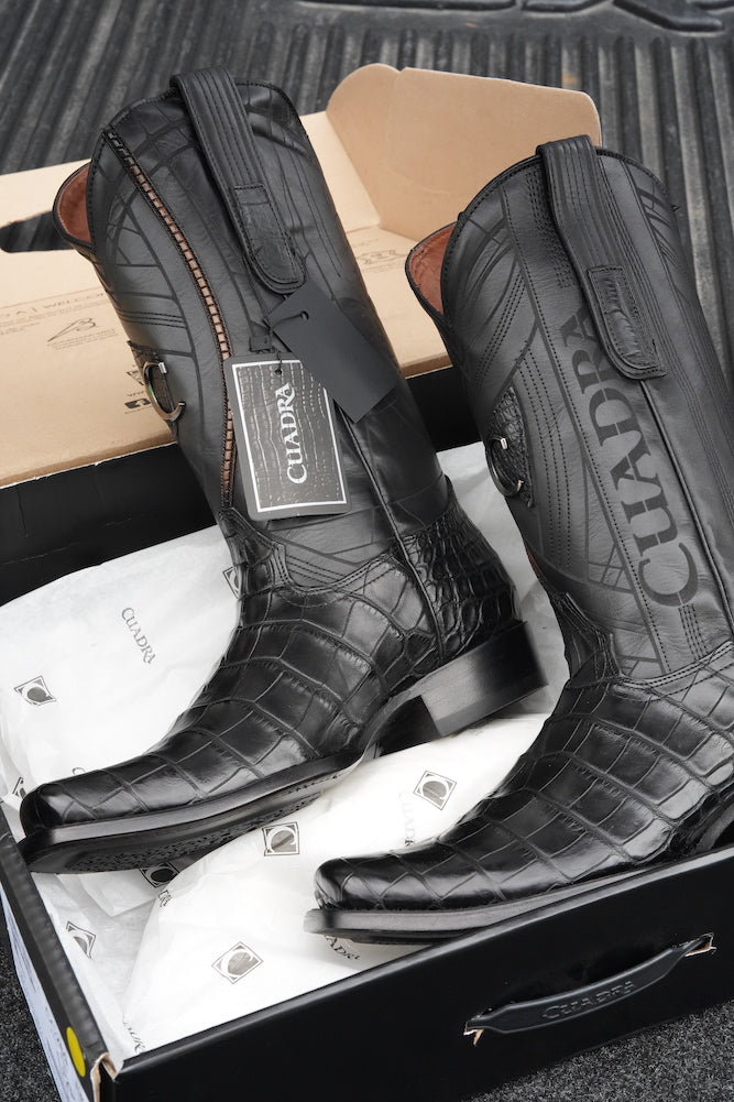Cuadra Mens Alligator Mississippi Lomo Black CC269 – The Little Ranch