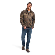 Ariat® Men's Caldwell Brindle-Wood Brown Full Zip Jacket 10041525
