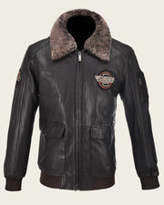 CUADRA BROWN AVIATOR STYLE JACKET