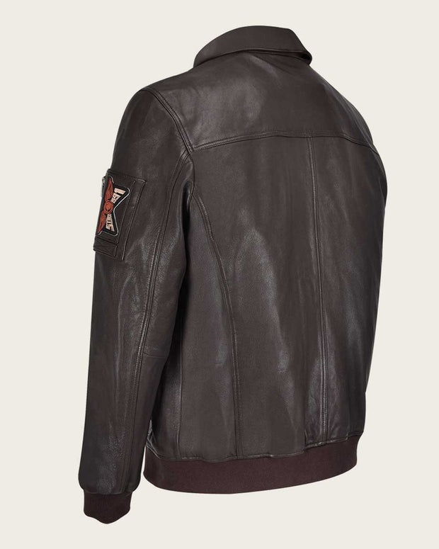 CUADRA BROWN AVIATOR STYLE JACKET