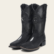 Cuadra Mens Square Toe Genuine Stingray Boots – The Little Ranch display picture 2