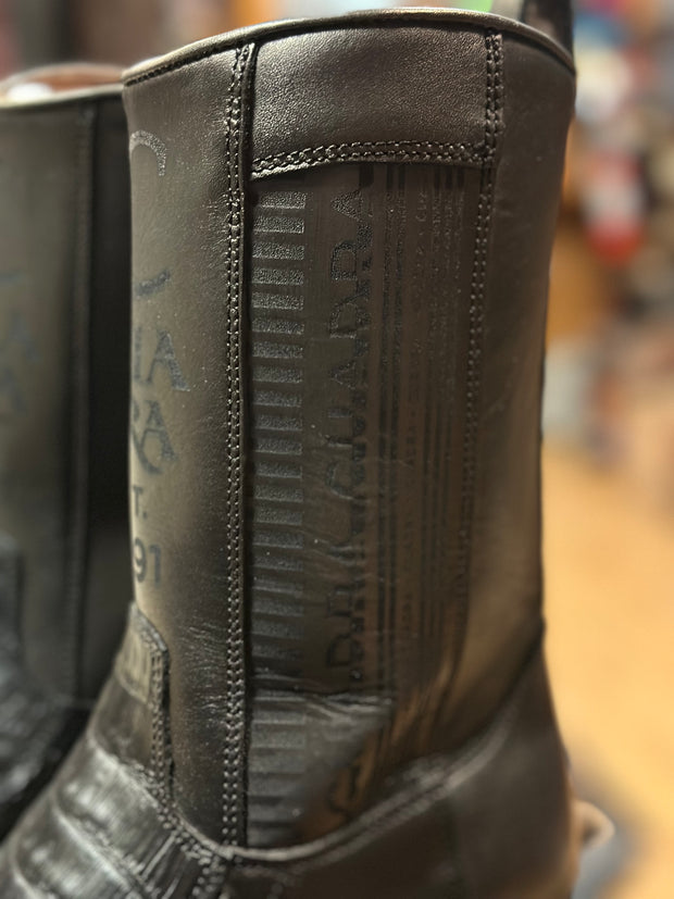 CUADRA MENS EXOTIC LEATHER COWBOY BOOTS BLACK 1J2KFY The Little