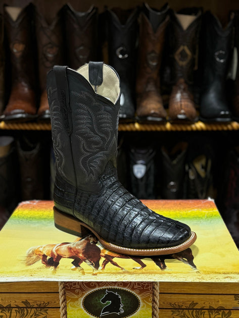 Vaquero Bronco Boots BLK Print Caiman – The Little Ranch
