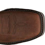 Justin Men's Driller II 11" Waterproof Western Work Boot -Brown- SE3116