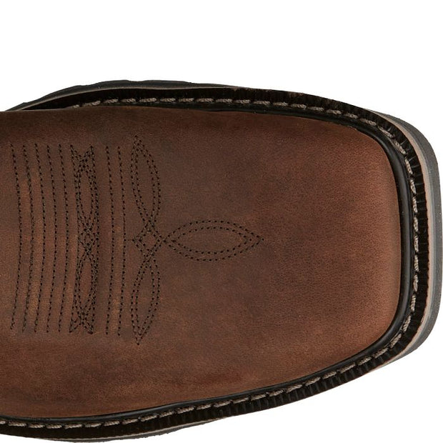 Justin Men's Driller II 11" Waterproof Western Work Boot -Brown- SE3116