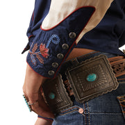 Ariat 10043688 Womens Loretta Shirt Navy Buttercream
