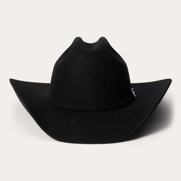STETSON MEN'S 4X CORRAL BLACK WOOL FELT COWBOY HAT