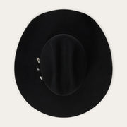 STETSON MEN'S 4X CORRAL BLACK WOOL FELT COWBOY HAT