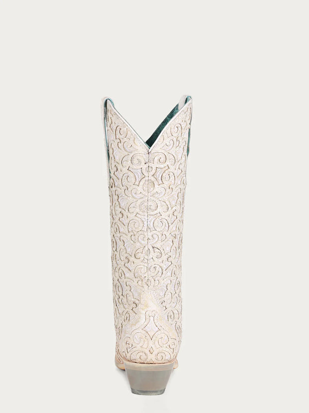 CORRAL C4050 LADIES WHITE GLITTER BOOT