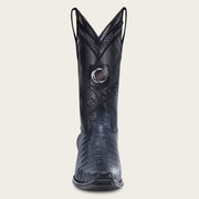 Cuadra Mens blue dress cowboy caiman leather boots 1B2FFY CU733