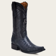 Cuadra Mens blue dress cowboy caiman leather boots 1B2FFY CU733