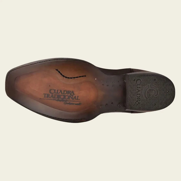 Western engraved brown boot