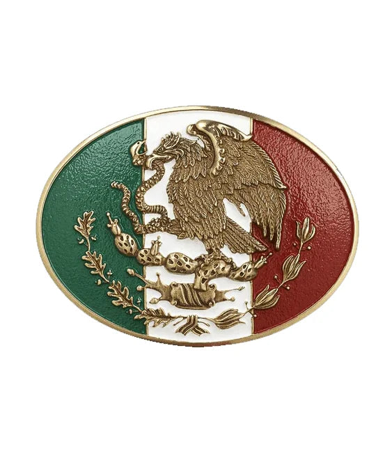 Ariat Oval Mex Flag Buckle