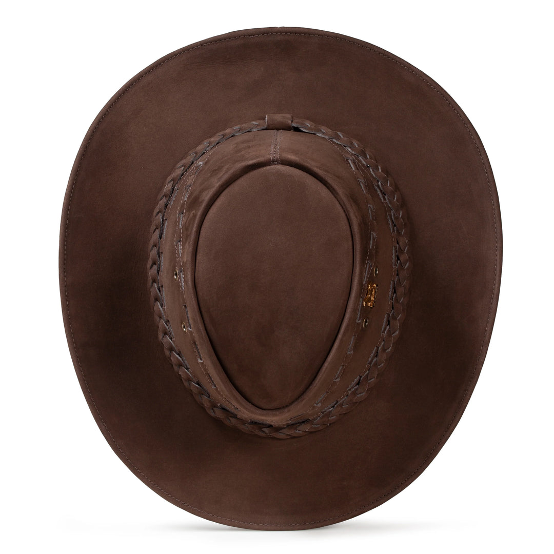 Brunello's Leather Hat in Coffee Brown – The Little Ranch