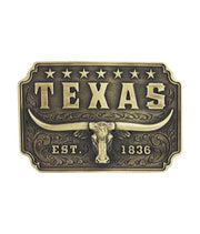 Montana Silversmiths Classic Texas Longhorn Attitude Buckle