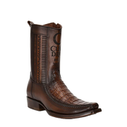 Cuadra Mens Caiman Leather Brown Western Boots CU698