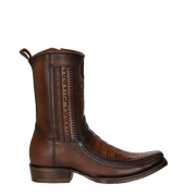 Cuadra Mens Caiman Leather Brown Western Boots CU698