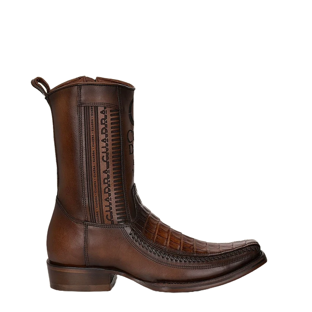 Cuadra Mens Caiman Leather Brown Western Boots CU698