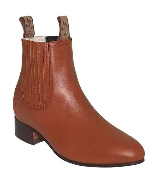 El Canelo Mens Deer Botin Charro Maple