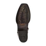 Cuadra Men's Denver Brown Laser & Woven Narrow Square Toe Boots CU817