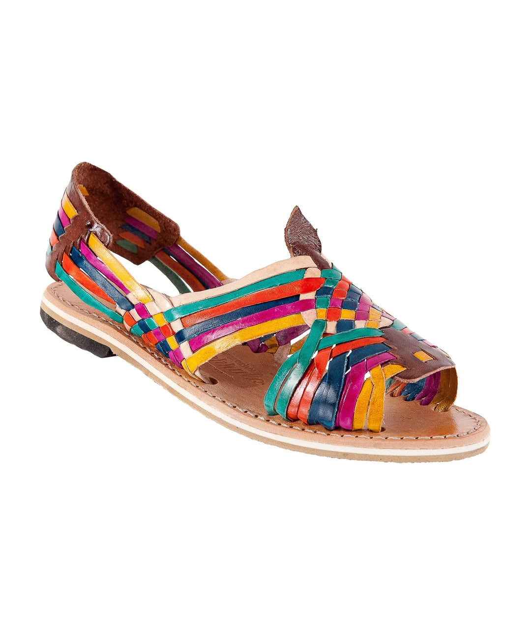 Huarache Artesanal de Piel Dama