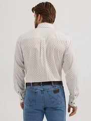 Wrangler Classic White Geometric Print