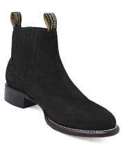 50B Los Altos Boots Men's Black Round Toe Botin