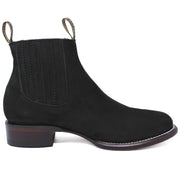 50B Los Altos Boots Men's Black Round Toe Botin