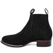 50B Los Altos Boots Men's Black Round Toe Botin