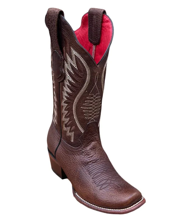 Los Altos Boots Womens Rage Walnut Narrow Square Toe