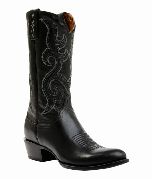 Lucchese Mens Black Cowhide Baker