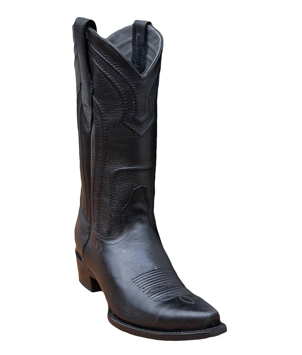 Los Altos Mens Boots Belmont Black Snip Toe