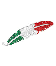 Montana Silversmiths Mexico Flag Hat Feather